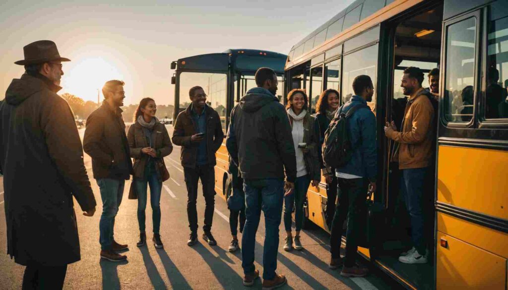 Voyagez en groupe : location de bus et minibus avec chauffeur