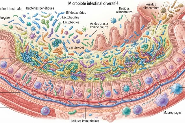 Tout savoir sur le microbiote intestinal et son rôle